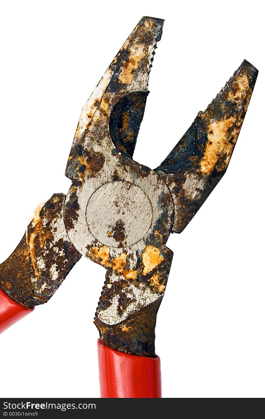 Corroded Pliers w/ Path (Close View)