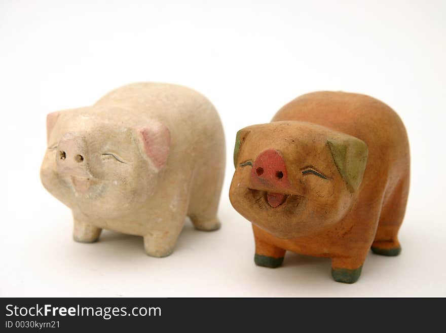 Wooden Pigs