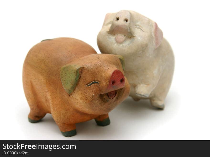 Wooden pigs