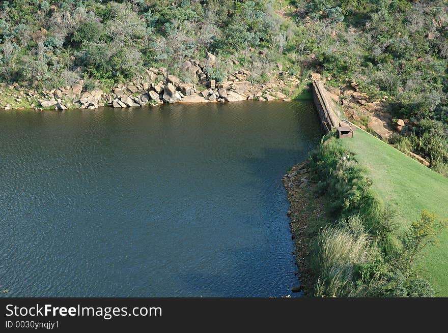 Man-made Dam Wal.