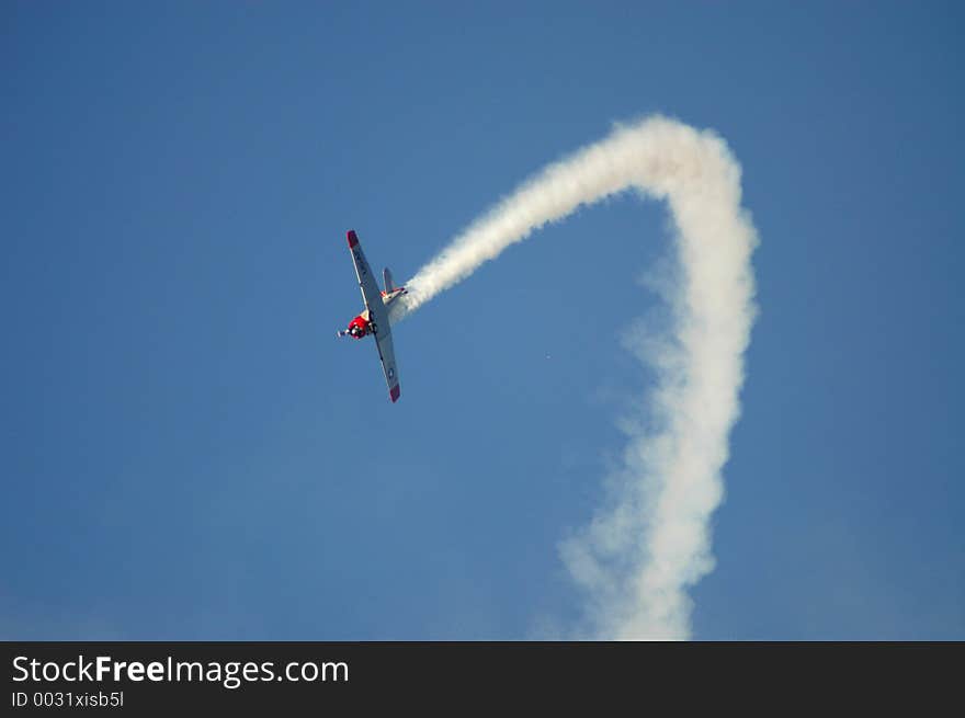 Plane With Smoke