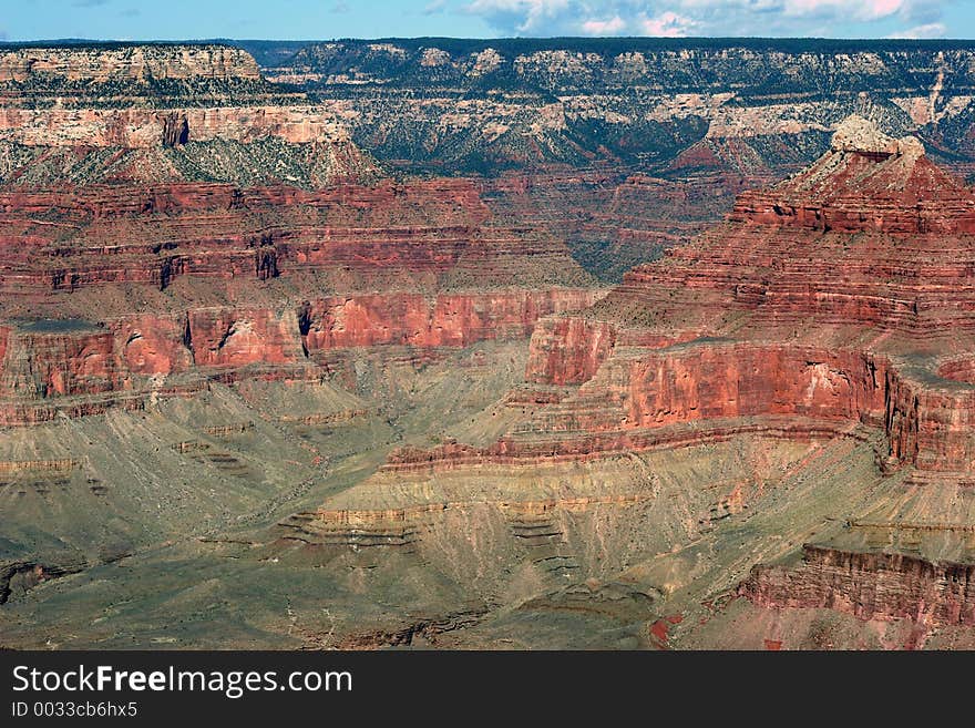 View of the Grand Canyon. View of the Grand Canyon