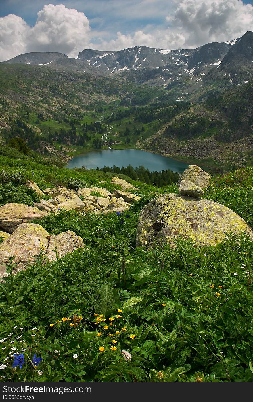 Turquoise lake