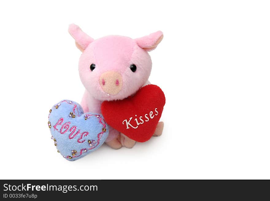 Piggy with hearts