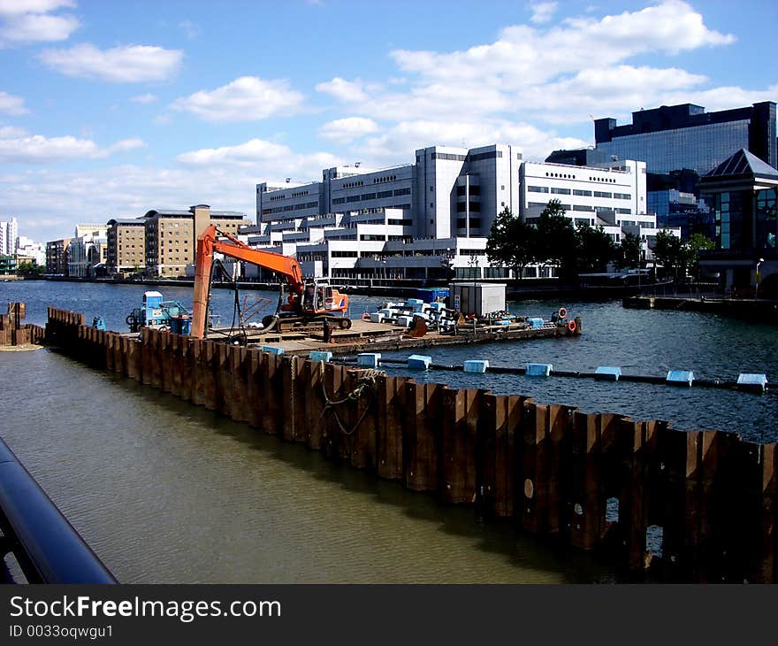 This is one of many scenes in London's Docklands. This is one of many scenes in London's Docklands.