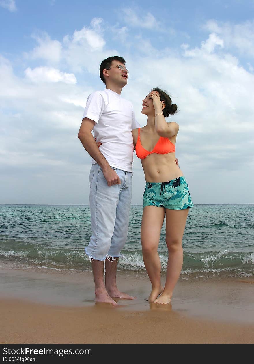 Couple On Beach