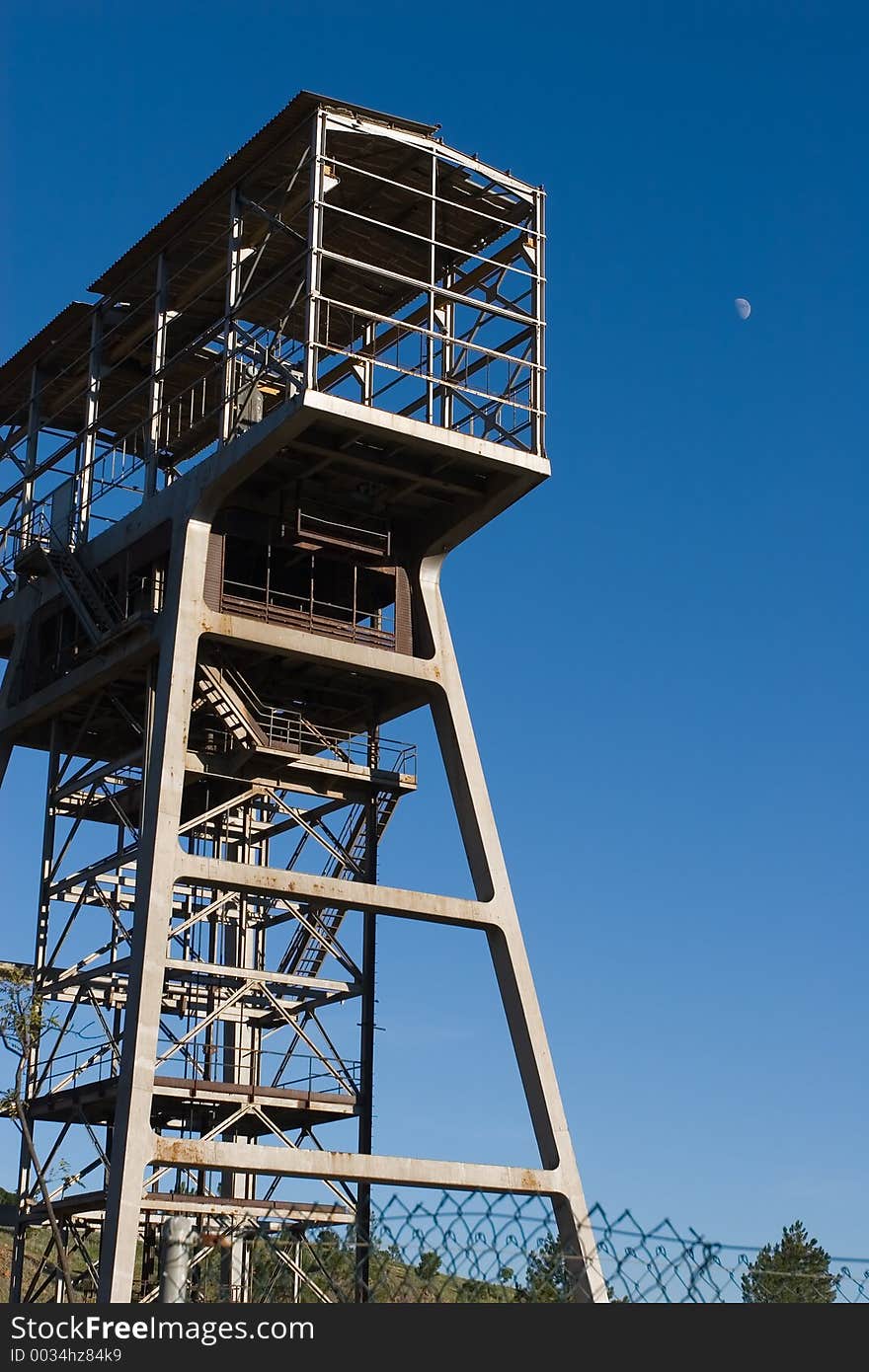 Old mine tower