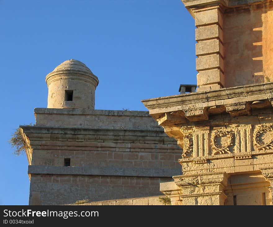 Detail of Maltese building