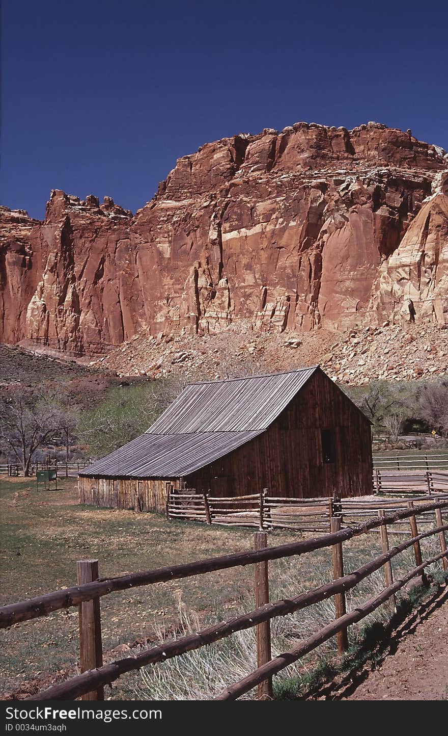 Old barn in the Capitol Reef National ParkUtah