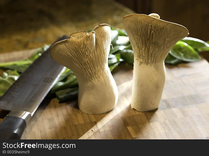 Trumpet Mushroom Duo