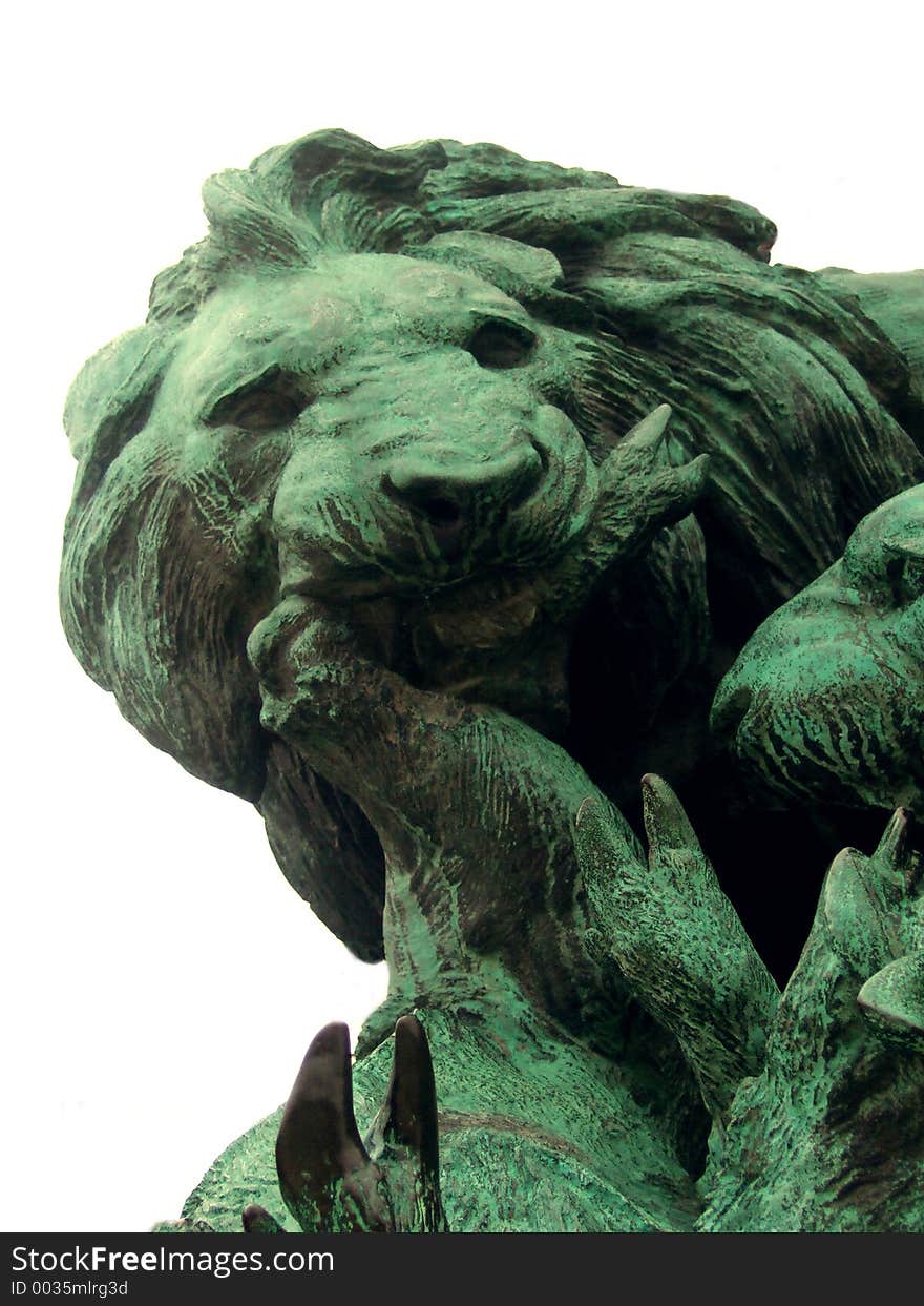 Lion statue