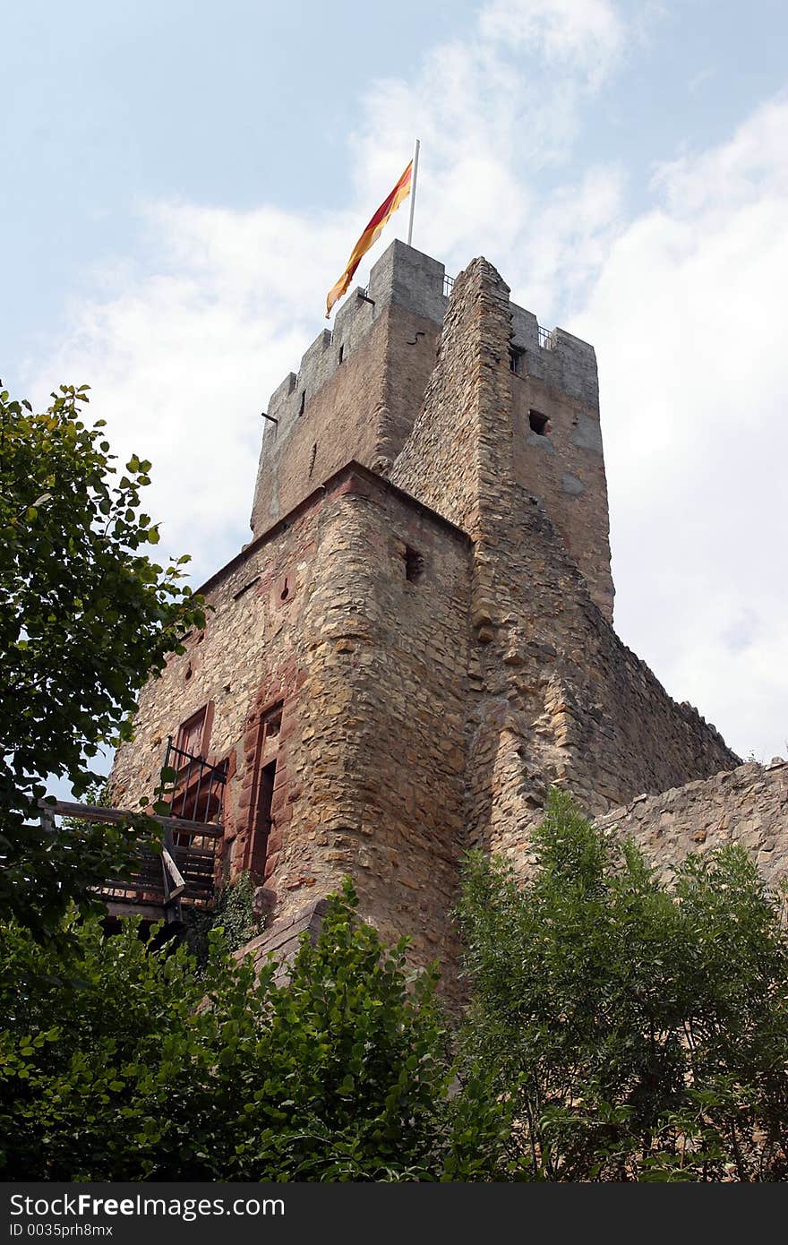 Fortress Roetteln, upper part of the fortress, built about 1200, destroid in the 17th century from french and swedish troups in the 30-years war.