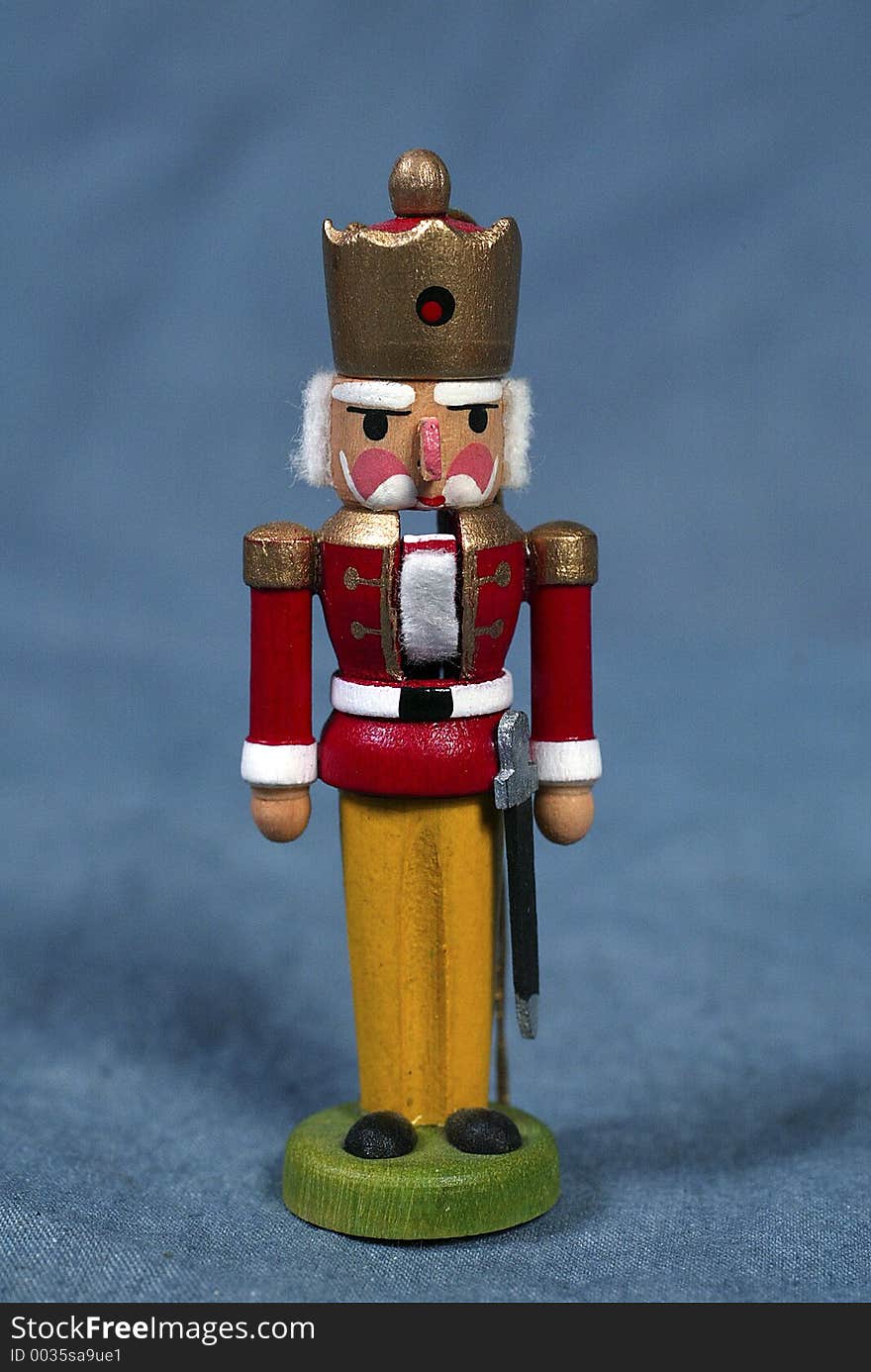 Miniature wooden Nutcracker. Miniature wooden Nutcracker