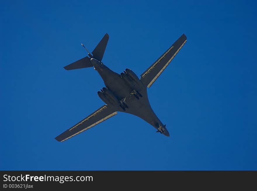 USA bomber B1B in the sky MAKS 2005. USA bomber B1B in the sky MAKS 2005