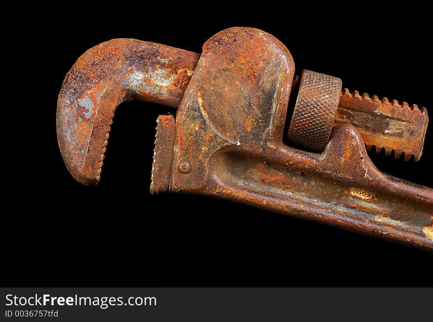 Rusted Pipe Wrench