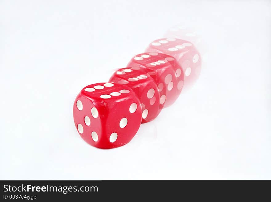 Large red dice