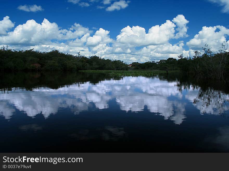 Clouds And River