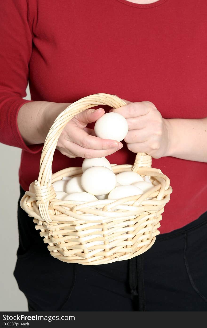 Egg basket for easter