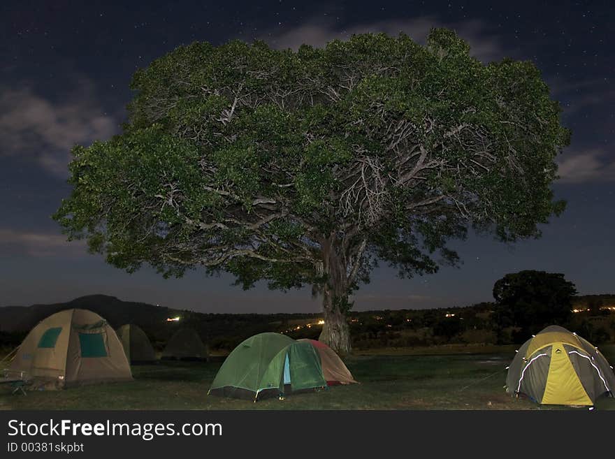 Africa landscape 031 Ngorongoro night view