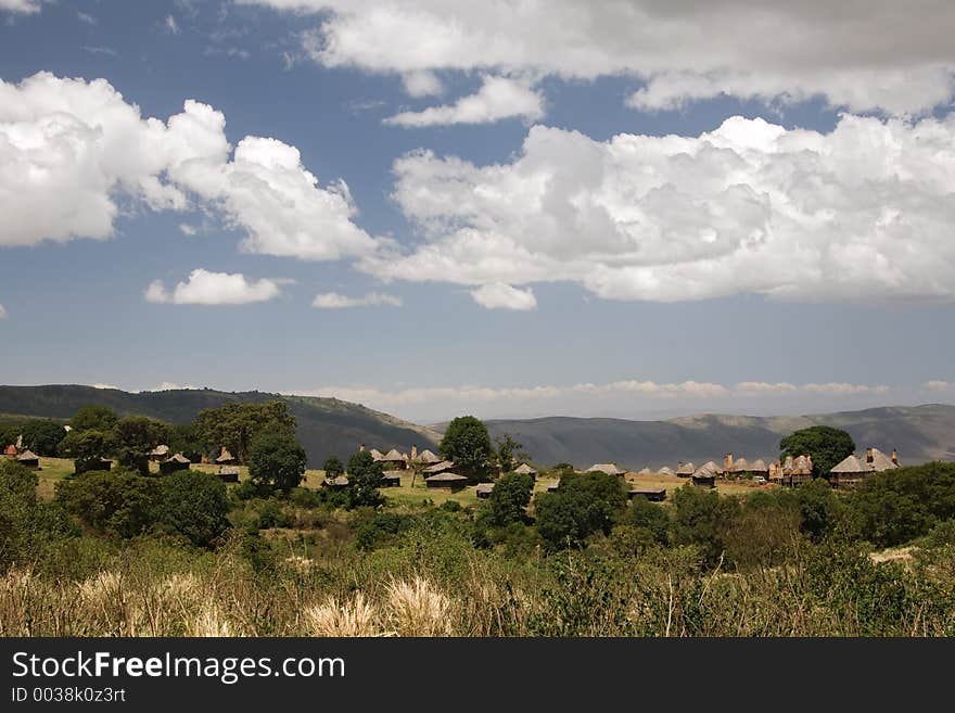 Africa landscape 018 Ngorongoro camp area