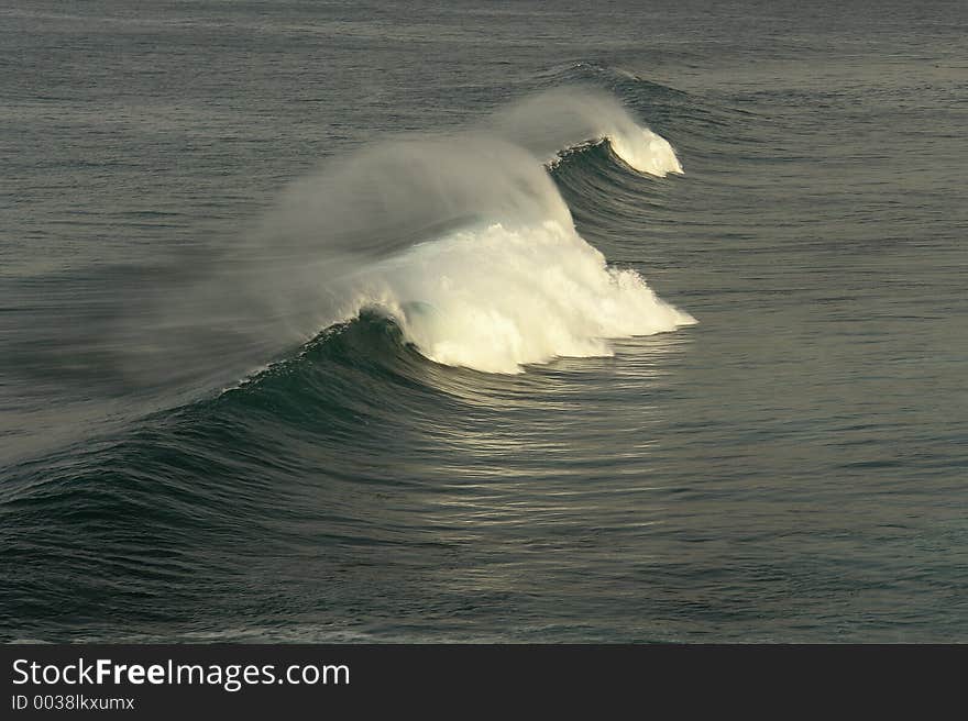 Day with huge waves