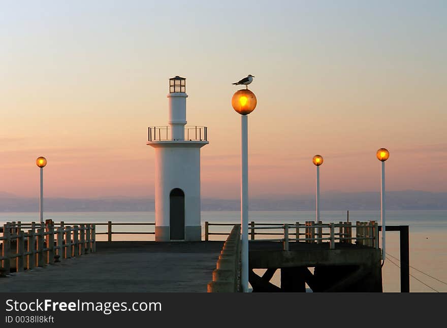 Without light in the lighthouse