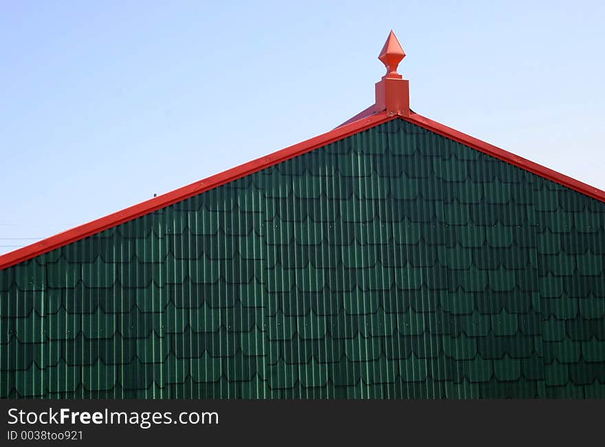 Roof of a green building