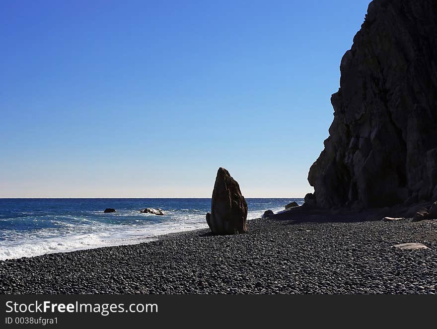 Sea and rock. Sea and rock