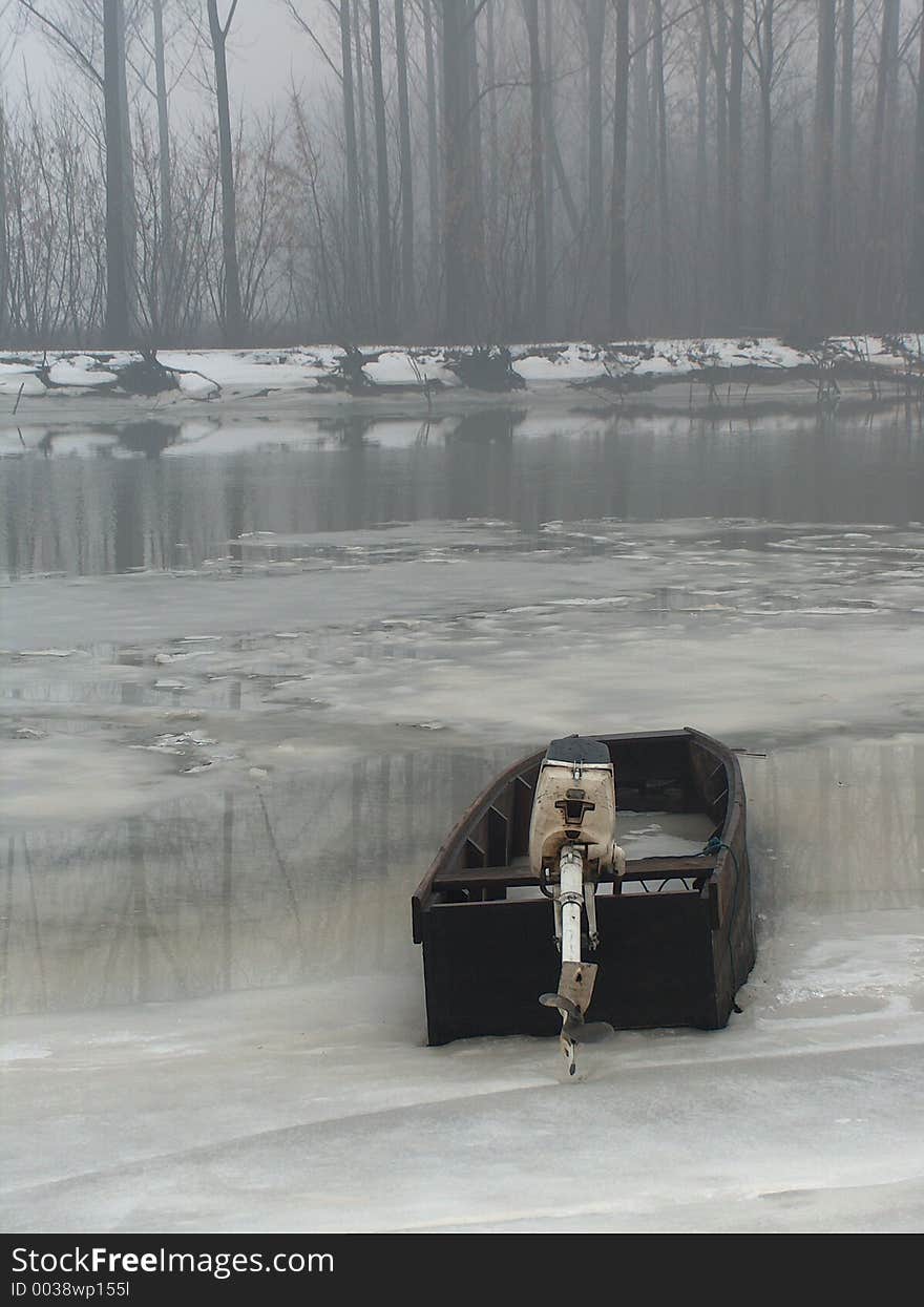 Trapped in ice