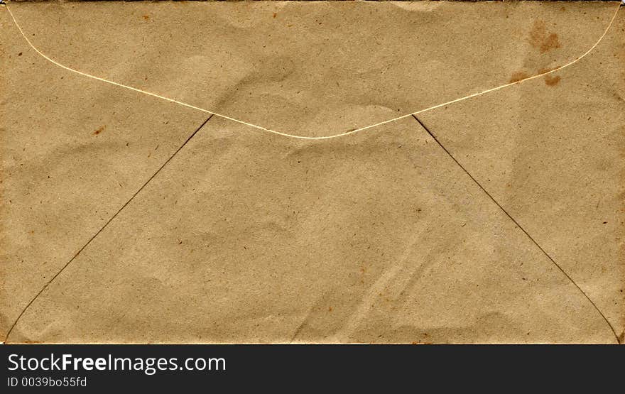 Aged envelope. Aged envelope