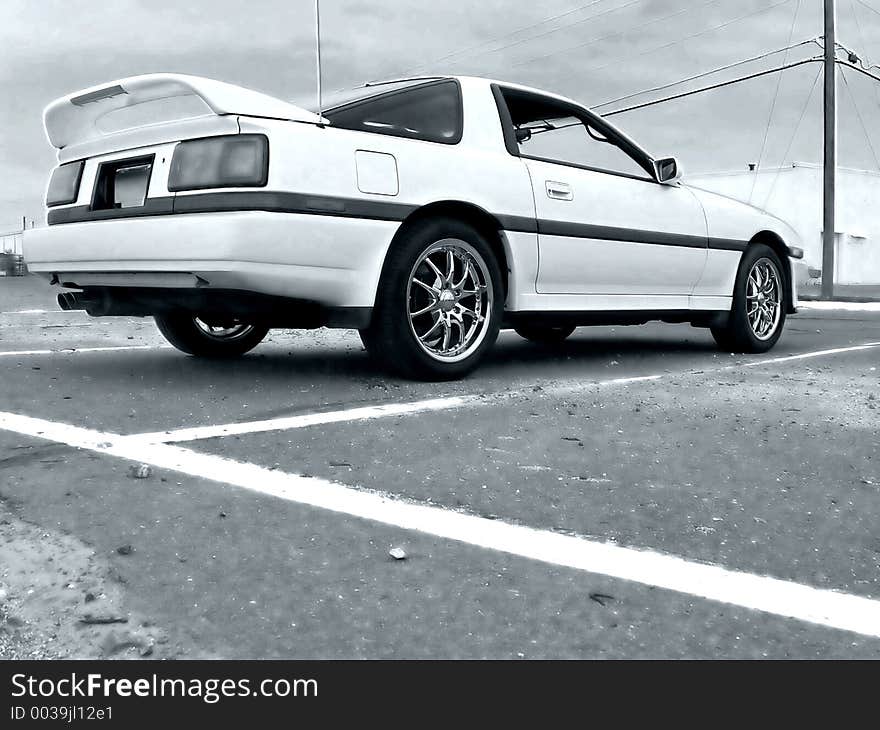 Doesn't look that old, but this car is actually approaching 20. It's a 1987 Toyota Supra. Doesn't look that old, but this car is actually approaching 20. It's a 1987 Toyota Supra.