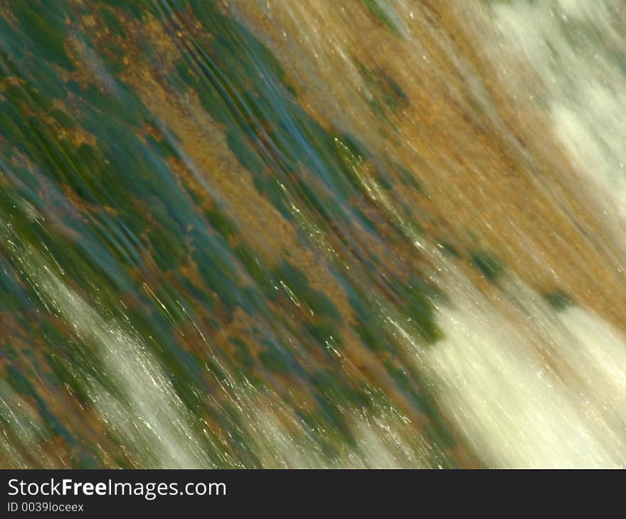 Water flowing over concrete dam, Holmesville, Nebraska. Water flowing over concrete dam, Holmesville, Nebraska