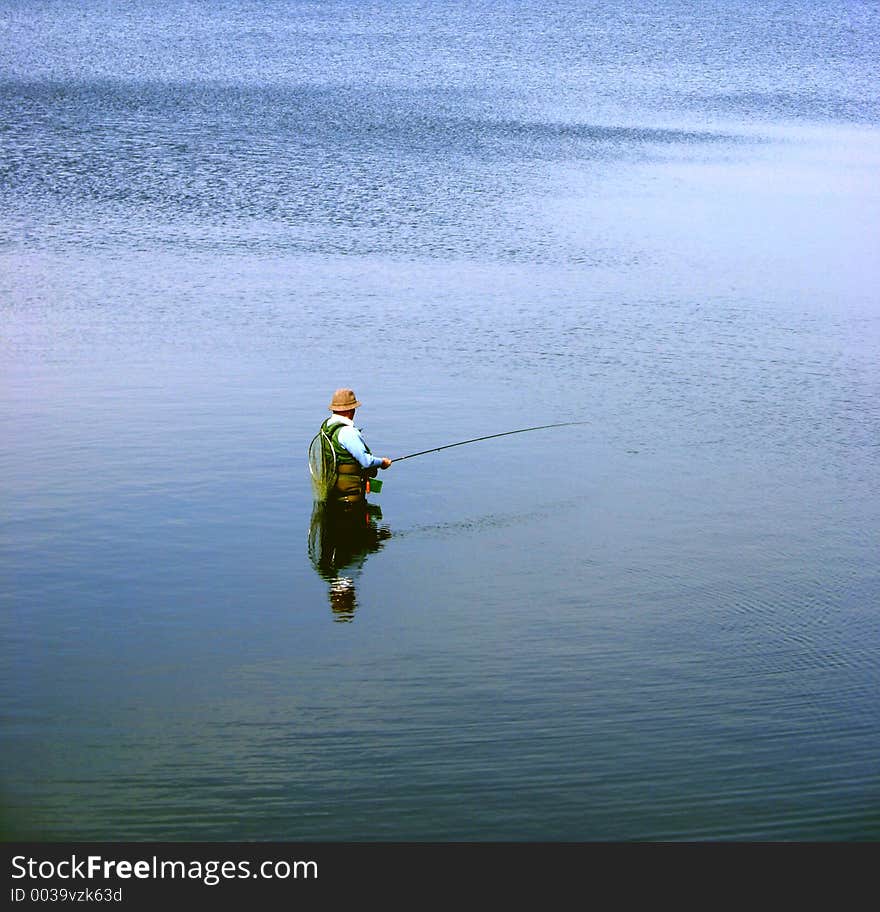 Lonely angler