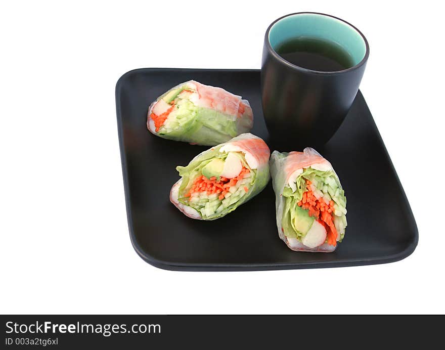 Japanese Salad Roll & Tea