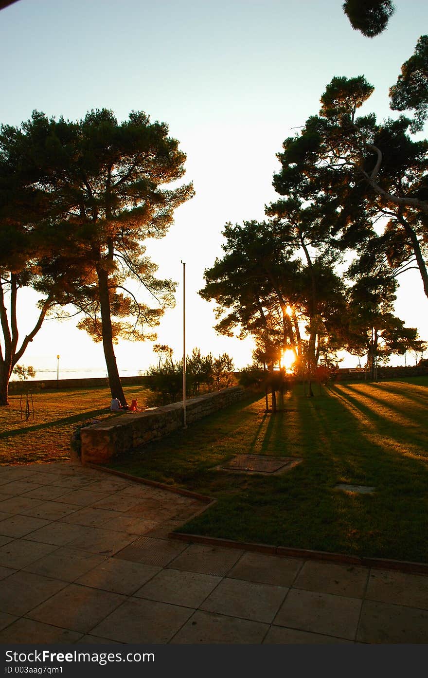 Sunset At The Novigrad Beach Park, Croatia