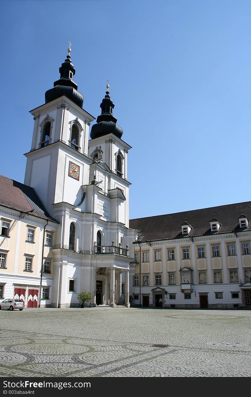 Digital photo of the abbey kremsmuenster in austria.