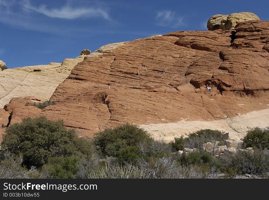 Red Rock Canyon in Nevada. Red Rock Canyon in Nevada.