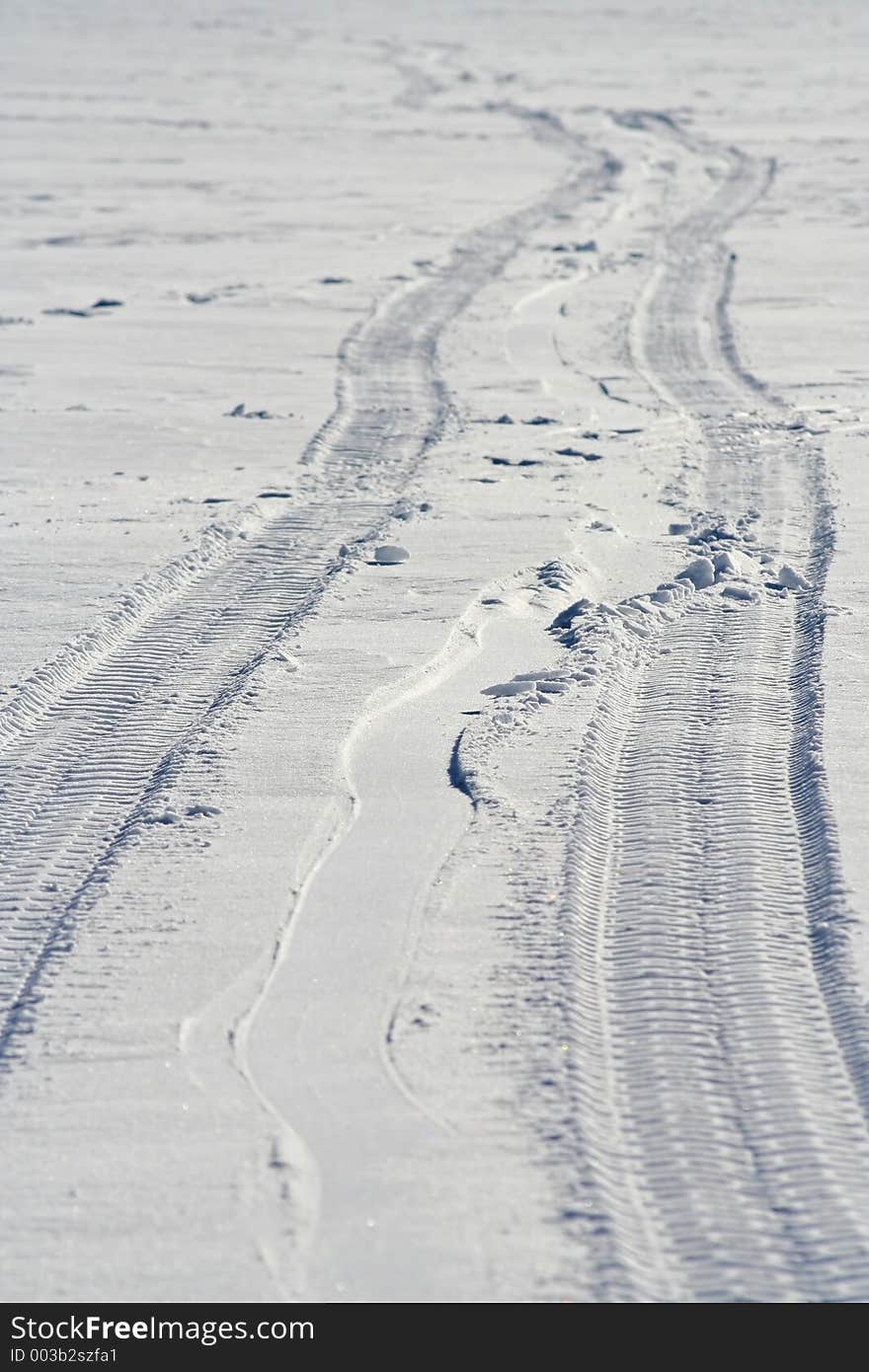 Wheels in snow