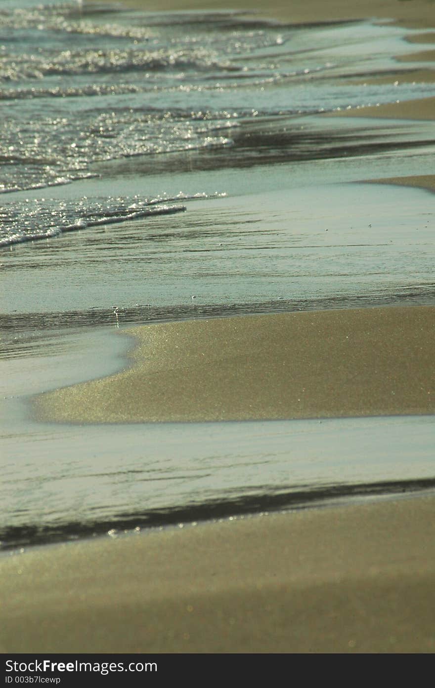 Sunset on a beach in Sicily