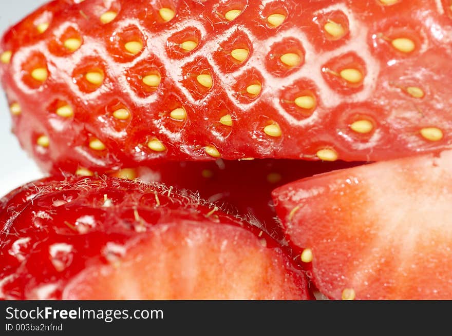 Strawberry details. Strawberry details