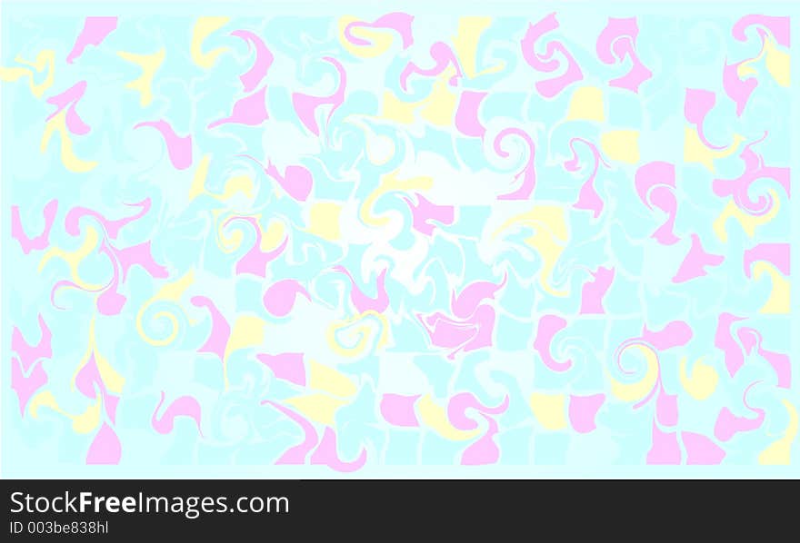 Swirls of pastel. Swirls of pastel