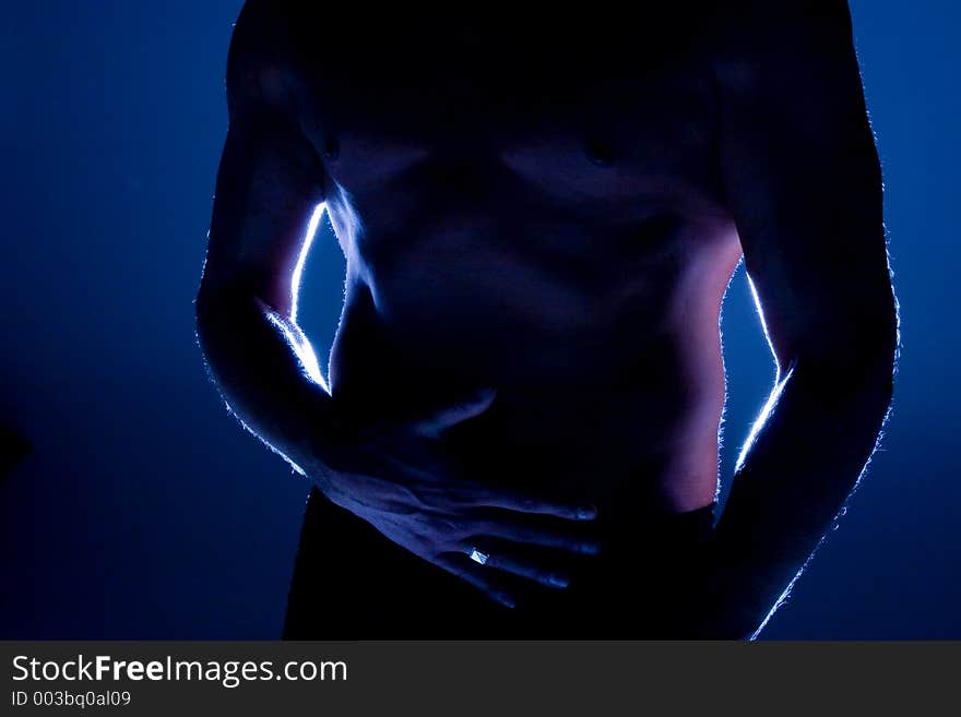 Sensual Male Torso Silhouette