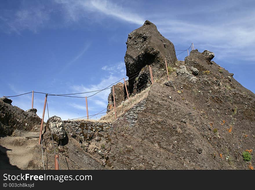 One of various paths in Madeira isle.