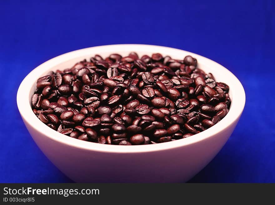 Blue background in a bowl. Blue background in a bowl