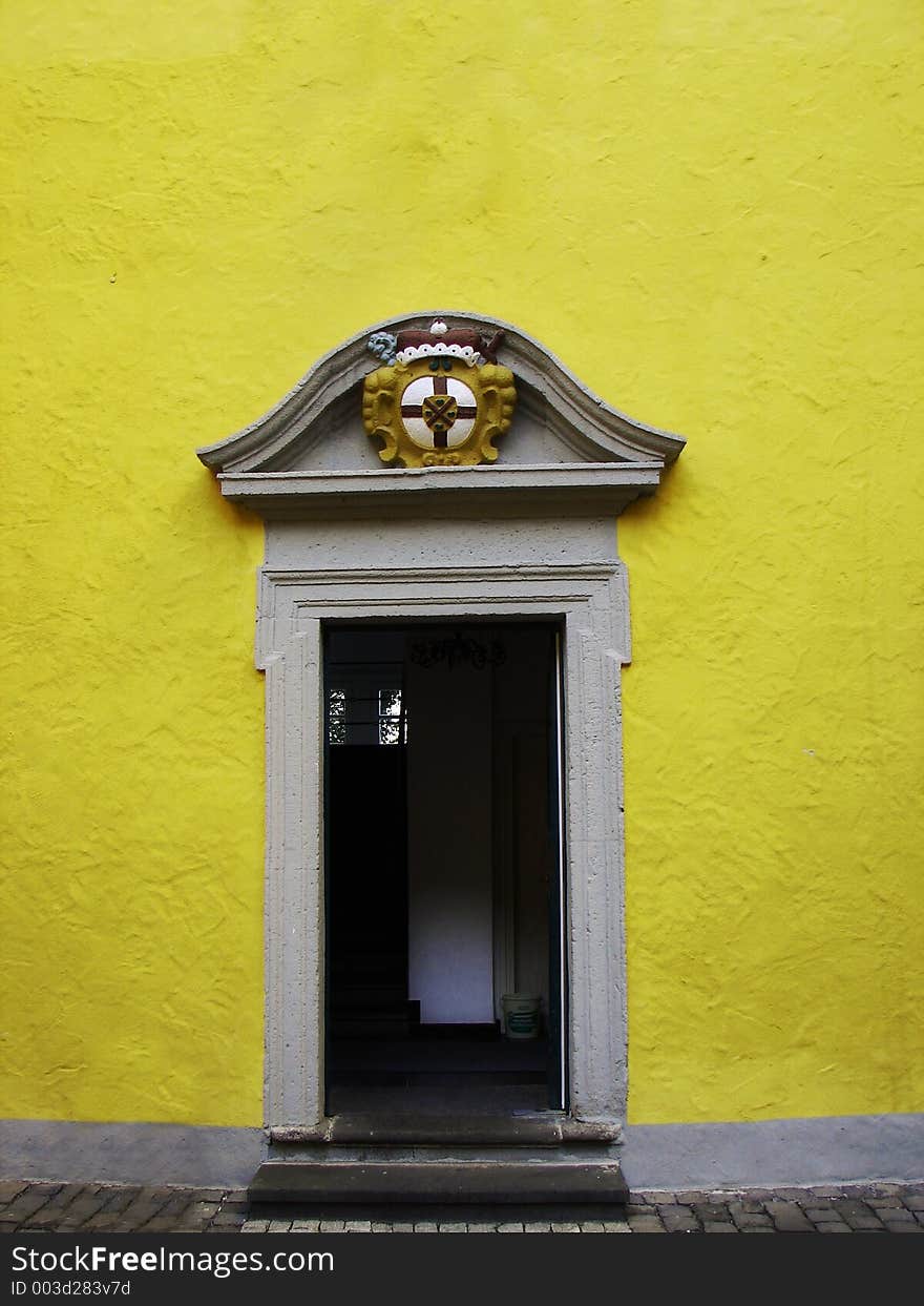 Old entrance of a castle in Germany