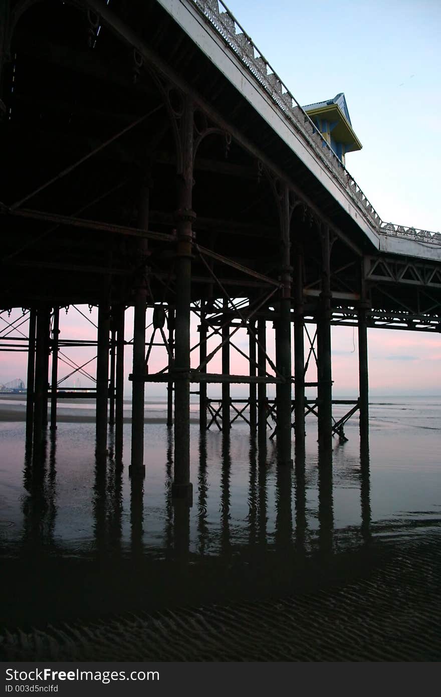 Blackpool pier - close up