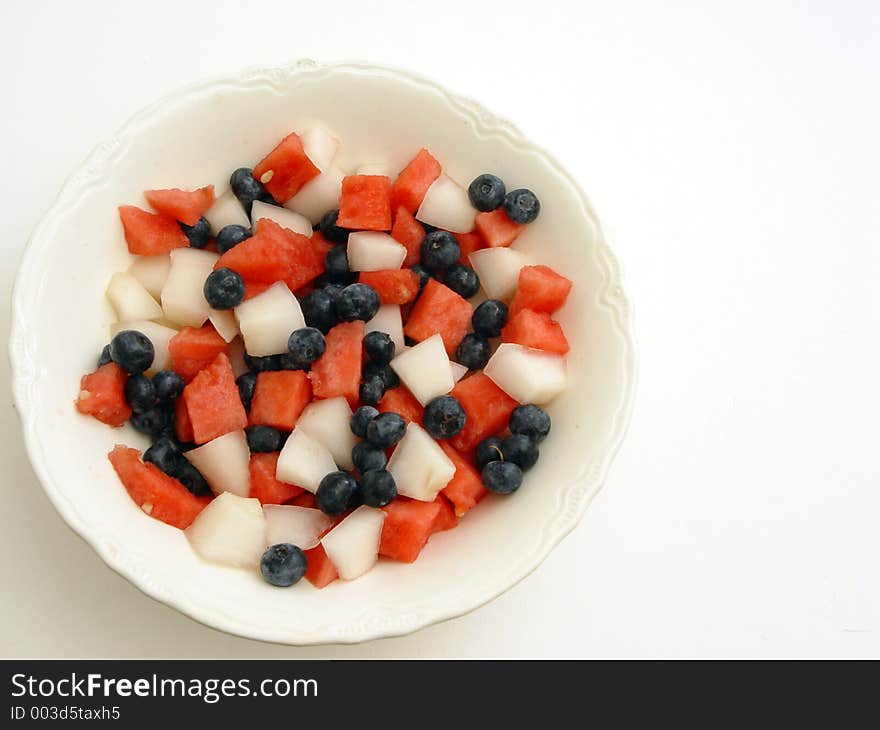 Red white and blue fruit dessert. Red white and blue fruit dessert