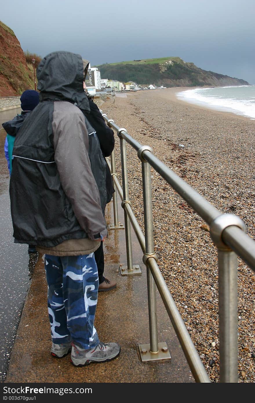 Wet day at the seaside