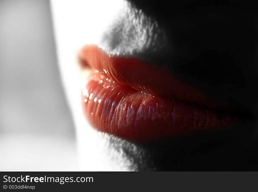 Woman lips