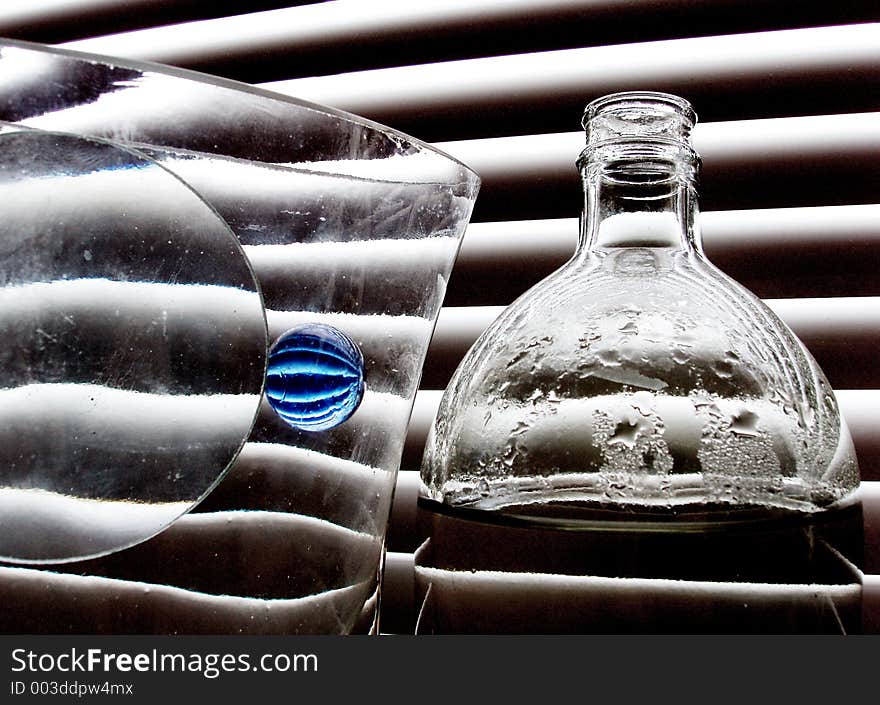 Still Life With Blue Glass Ball